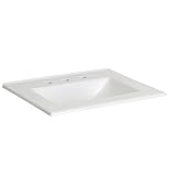 Foremost fc-2522 – 8 W 25 "セラミックVanity Top with内蔵シンク、 25 FC-2522-8W 1