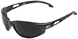 Edge Eyewear SW116 Dakura Safety Glasses, Black with Smoke Lens [並行輸入品]