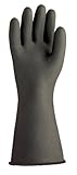 SHOWA N8 Neoprene Glove, Unlined, Chemical Resistant, 30 mils Thick, 18 Length, Large (Pack of 12 Pa