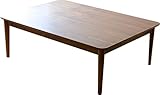エムール ウォールナット突き板 こたつテーブル 長方形 105×75×36cm