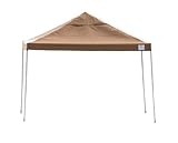 ShelterLogic 22542 12x12 ST Pop-up Canopy Desert Bronze Cover Black Roller Bag