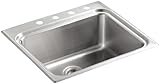 Kohler k-3206 – 4-na Ballad self-rimmingユーティリティシンク