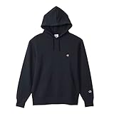 [チャンピオン] パーカー 長袖 裏毛 ワンポイントロゴ 刺繍 フーデッドスウェットシャツ C3-W101／C3-W101Z／C3-W101L／C3-Y136L メンズ ネイビーXベージュ M