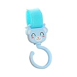 QIAONAI 可愛い ベビーカー　フック マルチフック　 360度回転可能 　耐荷重２ｋｇ　ベビーカー荷物フックにも、　自転車のハンドルやスーツケースにも使える　便利 (ブルー)