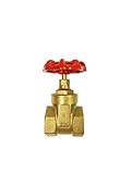 AZUMA IPS Threaded Brass Gate Valve 1 Inch-Lead Free. (6 Packs )