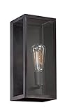 Eurofase 25602 Retto 1-Light Outdoor Sconce, Bronze [並行輸入品]