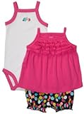 カーターズ(Carter's) oh-so-fun 3ピースセット(ボールドドット/ピンクラッフル)◇ワンピース 12M [並行輸入品]