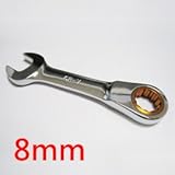 Koshihara　コンビネーションギアレンチ　ショートタイプ　8ミリ DIY 整備用工具
