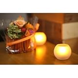 LEDキャンドルライト ボール型　炎が揺れる、吹いたら消える安全安心！