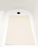 MopAway滑り止め抗菌バスマット、ラテックス& PVCフリーwith Suction Cups 16 x 28 16X28 ベージュ 6549670