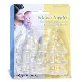 Silicone Nipples Medium Flow by Luv N' Care