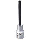 プロクソン(PROXXON) ヘックスビットソケット 1/2" ロング(100mm) 6mm No.83483