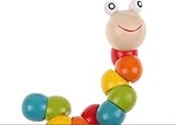 Express $ Baby Variety twist-colored昆虫教育Inchworm木製おもちゃブロックベビー玩具ギフト