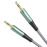 RAWAUX auxケーブル 3M 3.5mmオーディオケーブル 24K金メッキプラグ オス-オス TRSケーブル 3.5mm HIFIステレオ ヘッドホンケーブル カーステレオ、ヘッドフォン、MP3、スマートフォン、ラップトップに対応