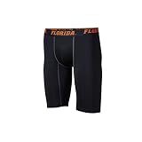 フロリダ大学UF Florida Gators Boy 's / Men 's Base Layer圧縮ショーツ下着 L