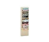 Durham 405-95 Gray Cold Rolled Steel 11 Large Pocket Literature Rack 13-1/4 Width x 36 Height x 4-1/