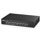 Binardat 8 ポート 10 ギガビット アンマネージド スイッチ、8x10G RJ45 イーサネット、サポート 1G/2.5G/5G/10G、160Gbps 帯域幅、メタル デスクトップ|ラックマウント ネットワーク スイッチ