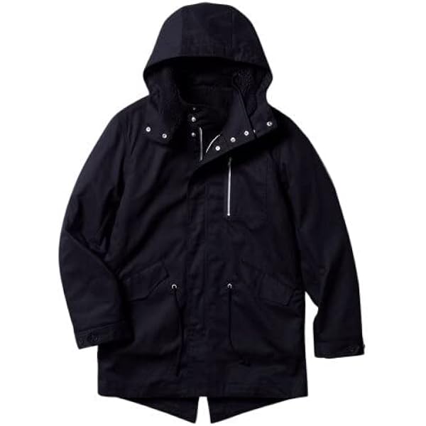 Amazon | [ニッセン] コート・ジャケット カラーフェイクファー付N‐3B
