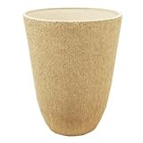 樹脂製ポット(植木鉢/プランター) ブラーシュ 【トールラウンド型/29cm】 ホワイト(白) 穴無し 〔ガーデニング用品/園芸〕