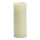 Candle Impressions CAT64800CR01 8-Inch Smooth Flameless Candle with Vanilla Fragrance, Cream [並行輸入品]