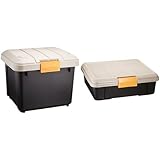 『 ボックス RVBOX 400 カーキ/ブラック 幅42×奥行37.5×高さ33cm』と『 ボックス RVBOX 450F カーキ/ブラック 幅45×奥行40×高さ15.5cm』のセット