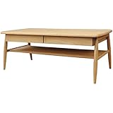 ISSEIKI センターテーブル 幅100㎝ チュラル 木製 ELAN 100 CENTER TABLE (NA)