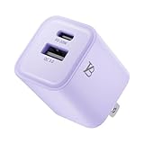 TYB 急速充電器 20W 30分50％充電 超小型急速充電器 iphone充電器 pd充電器 AC充電器 ACアダプター usb type c 充電器 スマホ充電器 iPhone iPad PSE認証 QC3.0 2ポート (パープル)