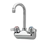 Krowne 10-400L Low Lead Faucet, Splash Mount, 4" Centers, Gooseneck, NSF [並行輸入品]