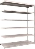 ＴＲＵＳＣＯ　軽量Ｍ１．５ボルトレス棚１７６０×５９５×Ｈ２１００増結　ネオグレ M1.5-7666BNG(ﾈｵｸﾞﾚｰ)(P)
