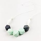 ママ授乳ネックレス　シリコン　ジュエリー　歯固め 赤ちゃんのおもちゃ　ソフト　チュアブル[BPAフリー][FDA認可済] 安全 無味　シント