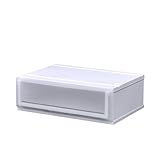 《4個セット》 収納チェスト クリアチェストC620-1 1段 幅62×奥行45×高さ20.6cm (C) クリア