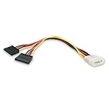 StarTech.com 電源分岐ケーブル 30cm ペリフェラル - 2x SATA 電源スプリッターケーブル PYO2LP4SATA