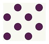 York Wallcoverings KD1864SMP Just Kids Large Polka Dot 8-Inch x 10-Inch Wallpaper Memo Sample, White