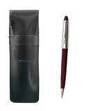 2個パック スリム牛革ペンケース黒 ネオD-700レディスレトロシャープペンセット T23-ASB-700S-2