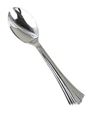 Reflections Heavyweight Plastic Utensils Spoon Silver 6 1/4 60/Pack [並行輸入品]