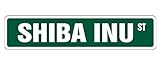SHIBA INU ストリートサインボード：柴犬 英語 道路標識 アメリカ看板 MADE IN U.S.A [並行輸入品]