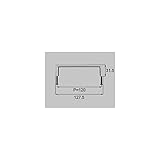 LIXIL メンテナンス部品 リビング建材用部品 玄関収納 把手(角型) シャインニッケルプラス[NZZZ188] *製品色・形状等仕様変更になる場合があります*