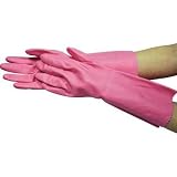 ダンロップホームプロダクツ:ダンロップ ビニール厚手 裏毛付 M ピンク 6351 型式:6351