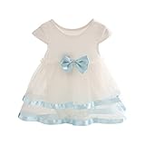 Ochine 新生児　幼児　女の子 ロンパース　ドレス　ワンピース　子供ドレス　蝶結び付き　純色 子供服 0-2歳設定 半袖 カバーオール 出産祝い　6サイズ選べる