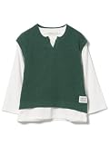 [ビームスミニ] L/S TEE ニットベスト&ロングスリーブ Tシャツ セット 2025FW(90～150cm) キッズ GREEN 100