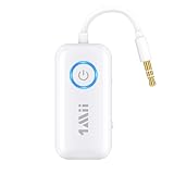 1Mii Bluetooth トランスミッター レシーバー 一台二役 ブルートゥース 低遅延Bluetooth5.3 送信機 受信機 リモート多機能 デュアルリンク aptX Adaptive/aptX LL/aptX HD/AAC/AUX対応 イヤホンジャック 3.5mm TV/PC/スピーカー/ホーム/飛行機/車載/ボート/ジム用 小型 B06T2