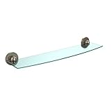 Allied Brass 1033/24-PEW 24' Beveled 1/4' Glass Shelf Antique Pewter [並行輸入品]