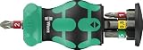 WERA ヴェラ 差込1/4"ビット用 Kraftform Kompakt 差替式 スタビーラチェットドライバー ビット6本内蔵 008891