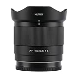 VILTROX AF 40mm F2.5 FE Eマウント レンズ, Sony用 FE 40mm f/2.5 交換レンズ, ソニー a7cr a7ii a9iii a7cii a7rv a6700 a7iv a7iii ZV-E10 II a6600 a6400 など フルサイズ カメラ Eマウント用