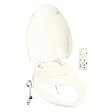 KOHLER K-4744-0 C3-201 Elongated Bidet Toilet Seat with In-Line Heater and Remote Controls, White [並