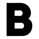 一文字からの B Introフォント Sサイズ 3cm×3cm 一文字からの ステッカー mojis-Intro0Sb-ds