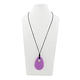 IntiPal Silicone Teething Necklace - BPA-Free Teardrop Pendant Nursing Toy for Baby [並行輸入品]