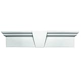 Buildersエッジ060010937001 37 5 / 8 " x 9 "フラットパネルウィンドウヘッダー001、ホワイト
