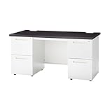 2段・2段両袖机　幅1400×奥行700×高さ700　UO-F7 (DB：ダークブラウン)