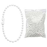 ボールチェーン キーホルダー 100本 アクセサリー ホワイト 12cm 直径2.4mm ハンドメイド DIY NYANDELMO ND-0045-R05-WH